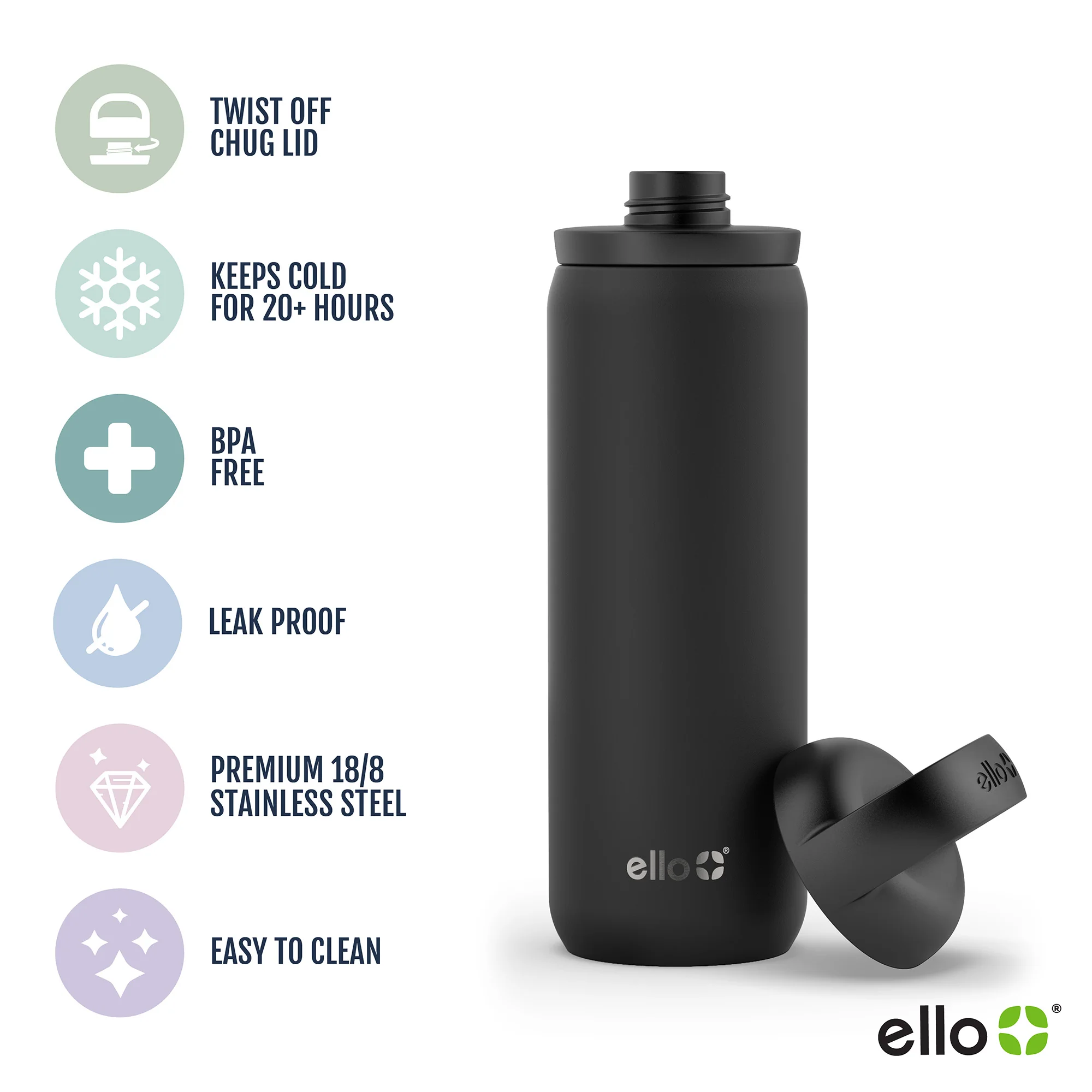 Cooper Twist Stainless Steel Water Bottle - Image 30