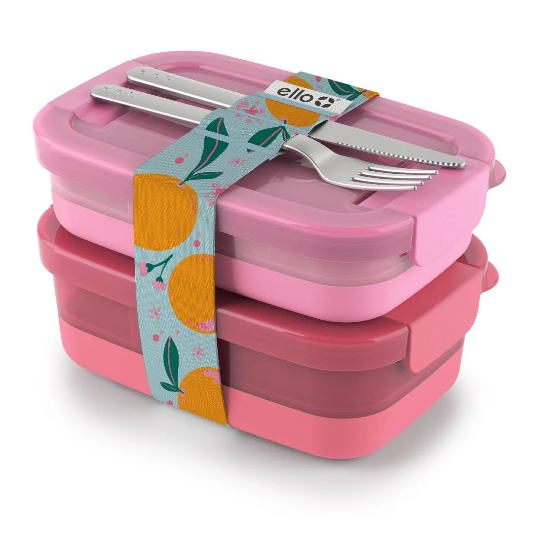 Lunch Bento Stack Plastic Food Storage Container, Set of 2 - Image 10