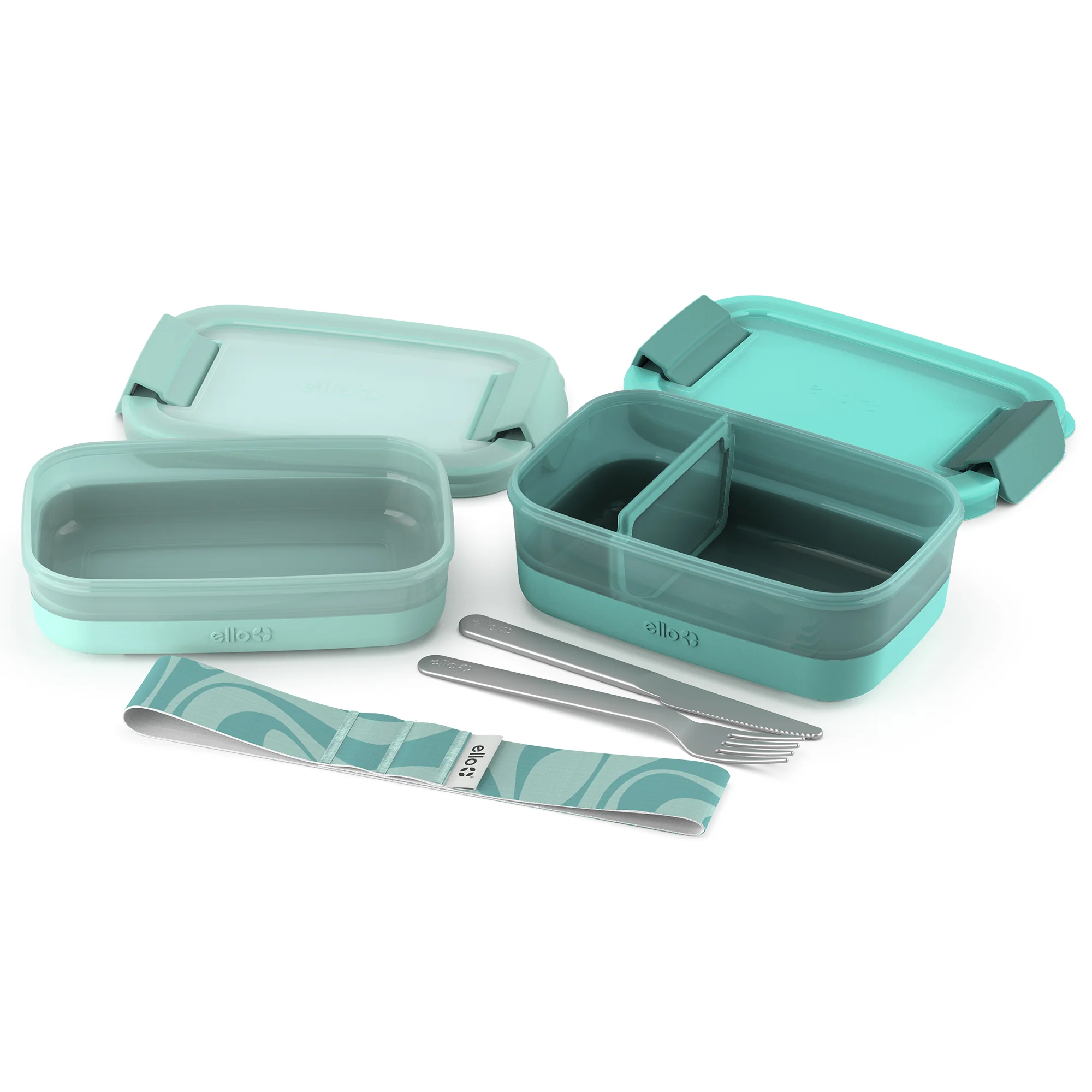 Lunch Bento Stack Plastic Food Storage Container, Set of 2 - Image 13