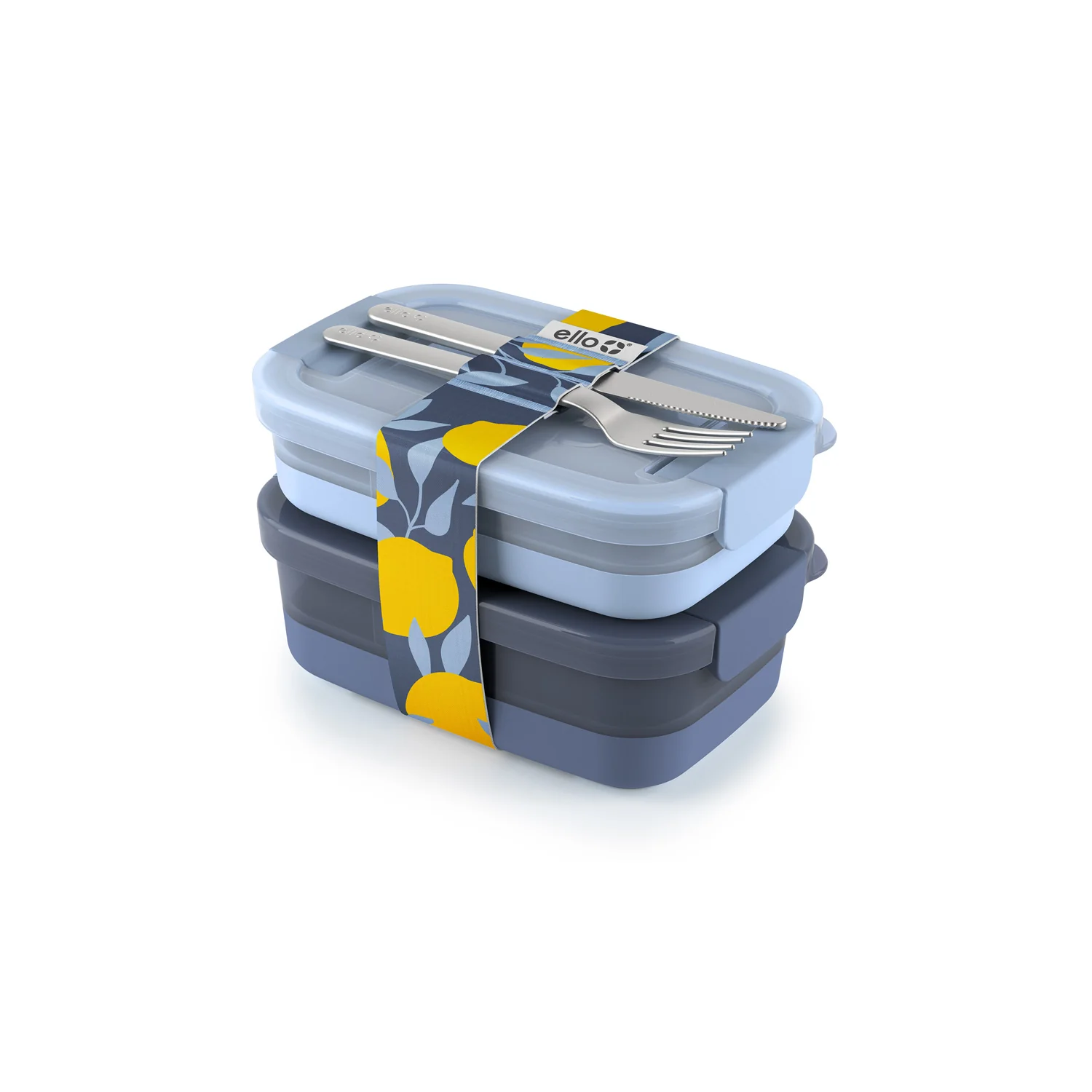 Lunch Bento Stack Plastic Food Storage Container, Set of 2 - Image 7