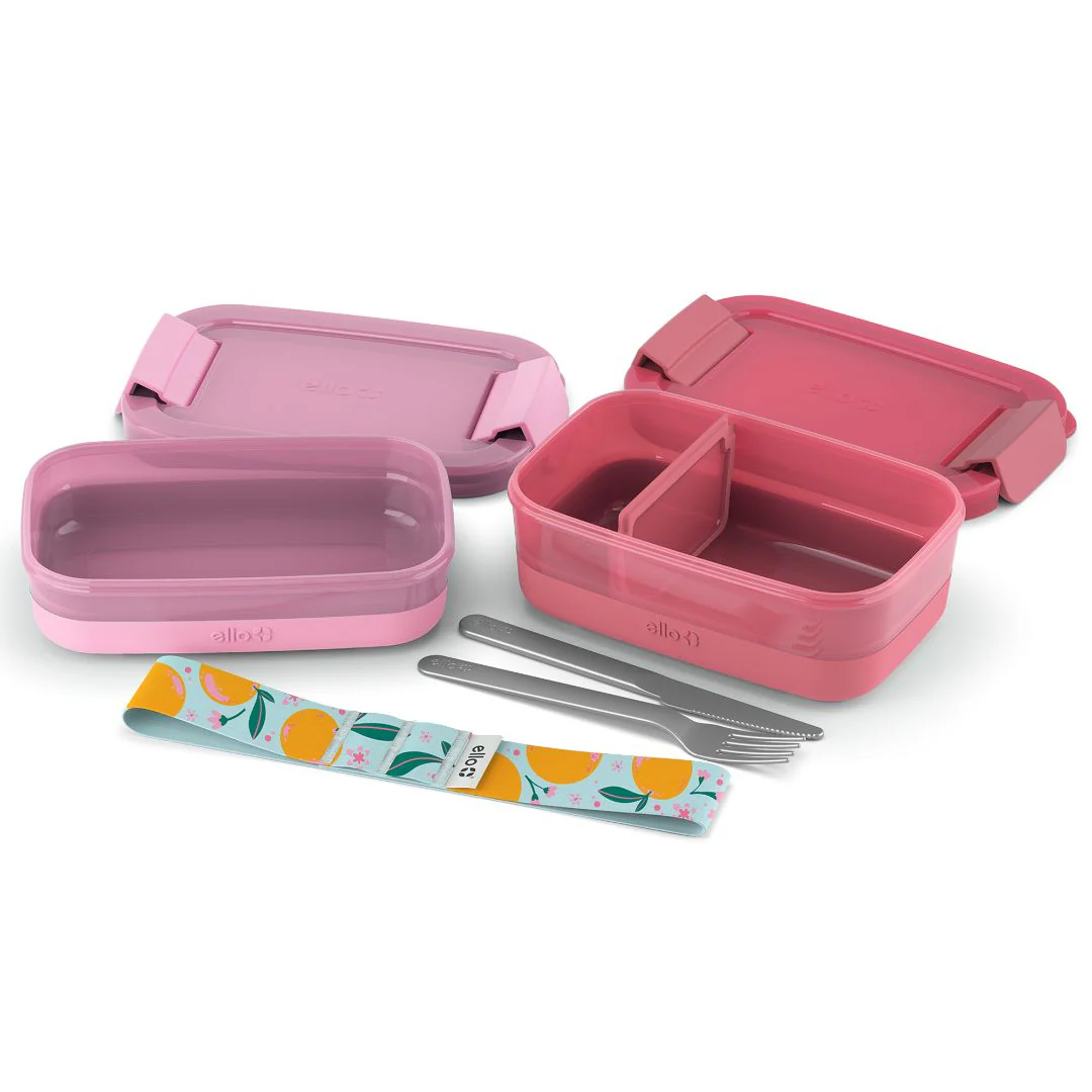 Lunch Bento Stack Plastic Food Storage Container, Set of 2 - Image 9