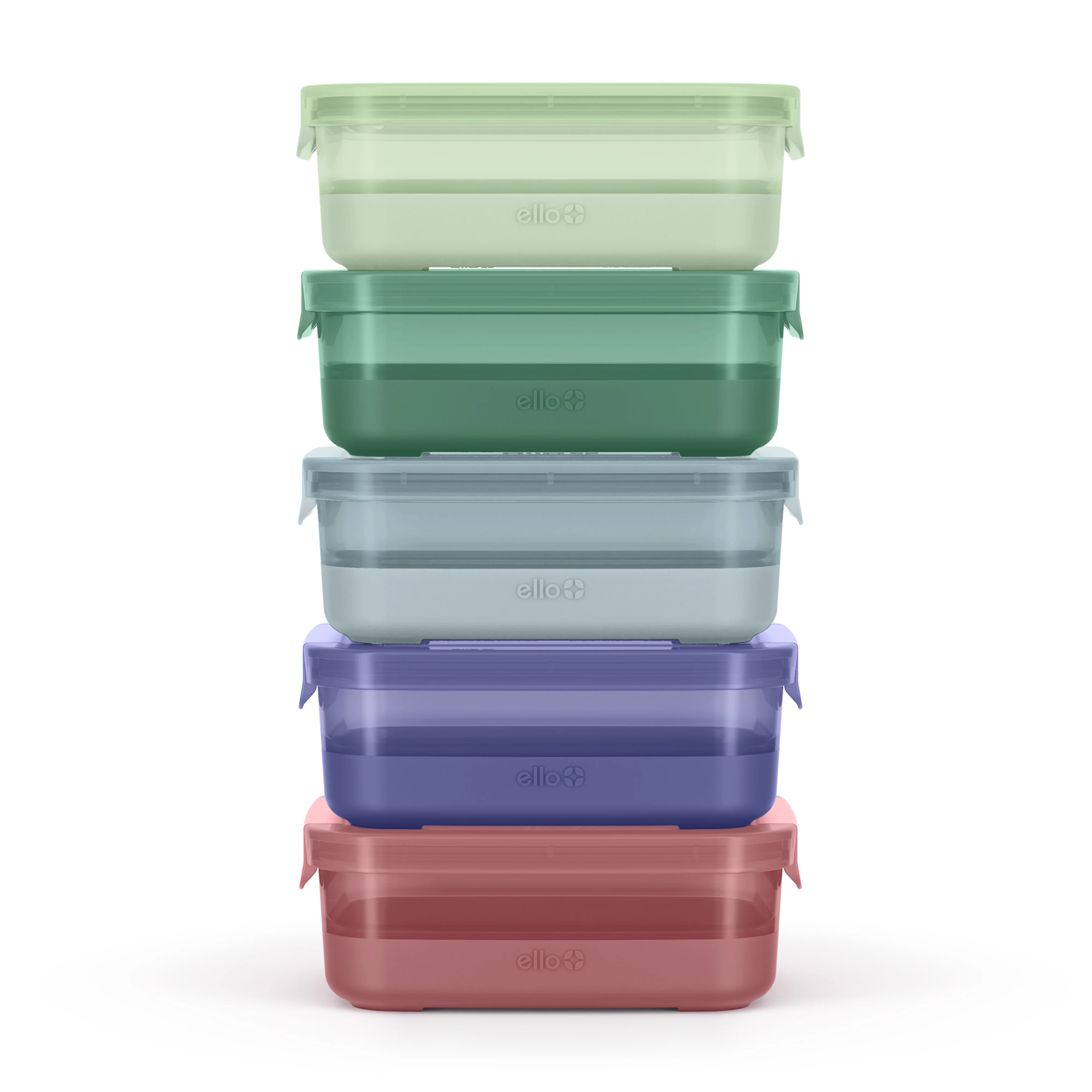 Plastic Food Storage 3.7c Containers with Soft Base, Set of 5 - Image 7