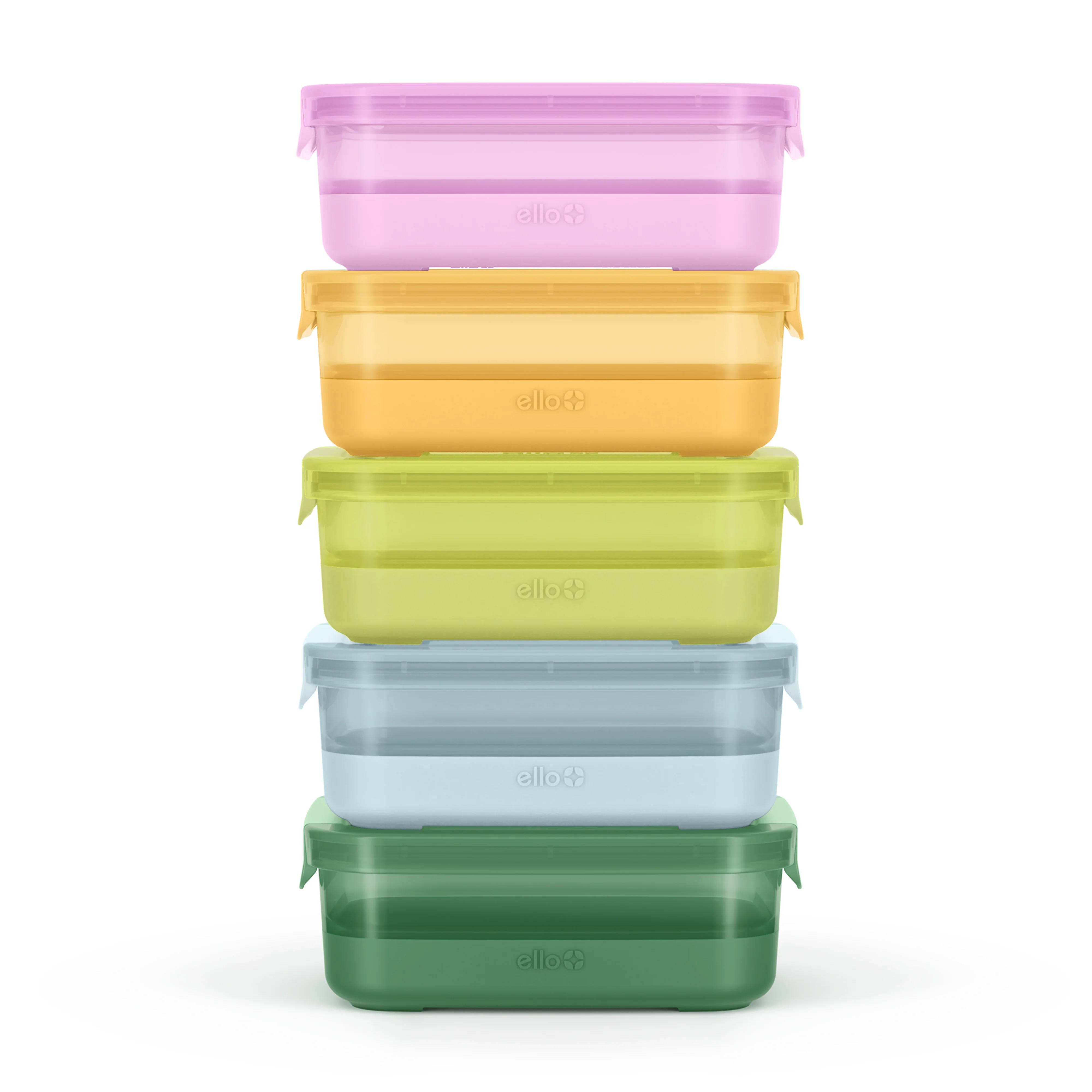 Plastic Food Storage 3.7c Containers with Soft Base, Set of 5 - Image 8